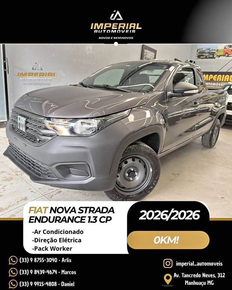 FIAT STRADA ENDURANCE 1.3 CP 2026 0KM