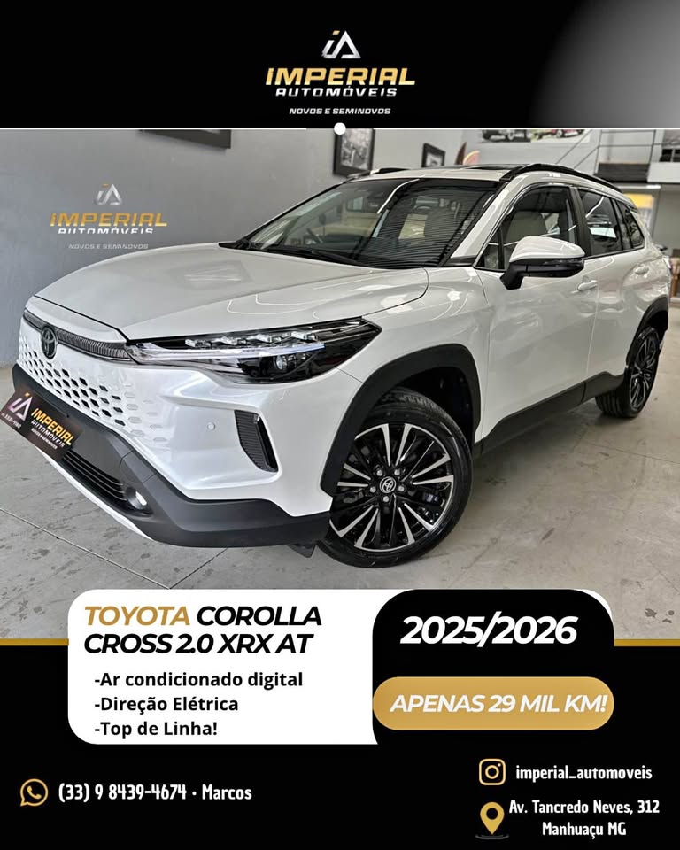 TOYOTA COROLLA CROSS XRX 2.0 AUT 2025/2026